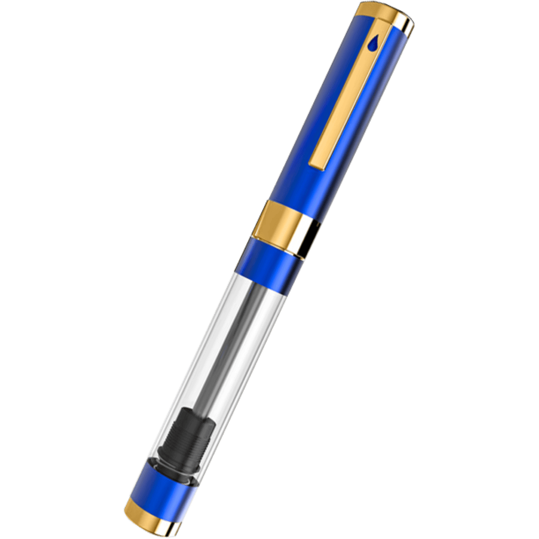Diplomat Nexus Demo Fountain Pen - Blue - Gold Trim - 14K (Limited Edition)-Pen Boutique Ltd