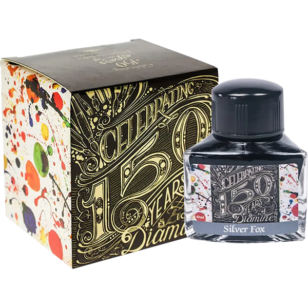 Diamine 150th Anniversary 40ml Silver Fox-Pen Boutique Ltd