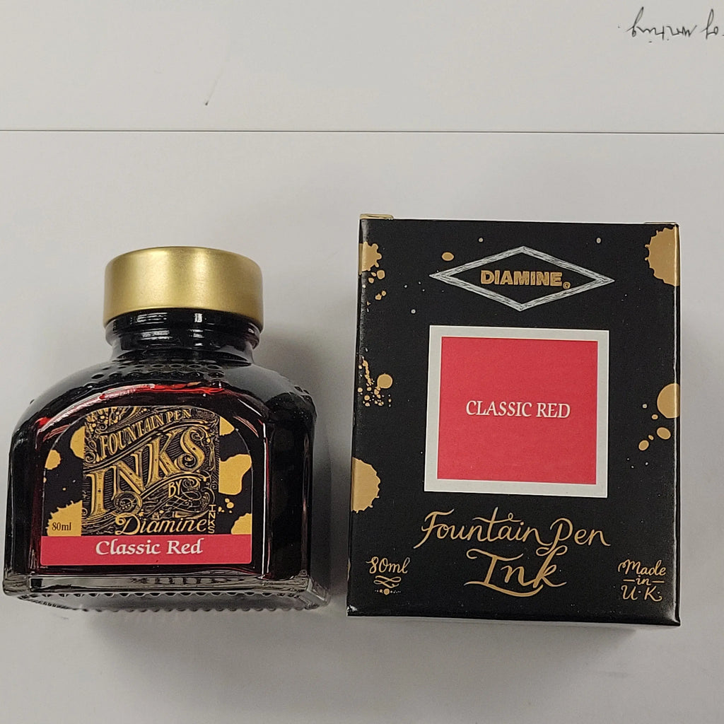 Diamine Classic Red Ink Bottle - 80ml-Pen Boutique Ltd