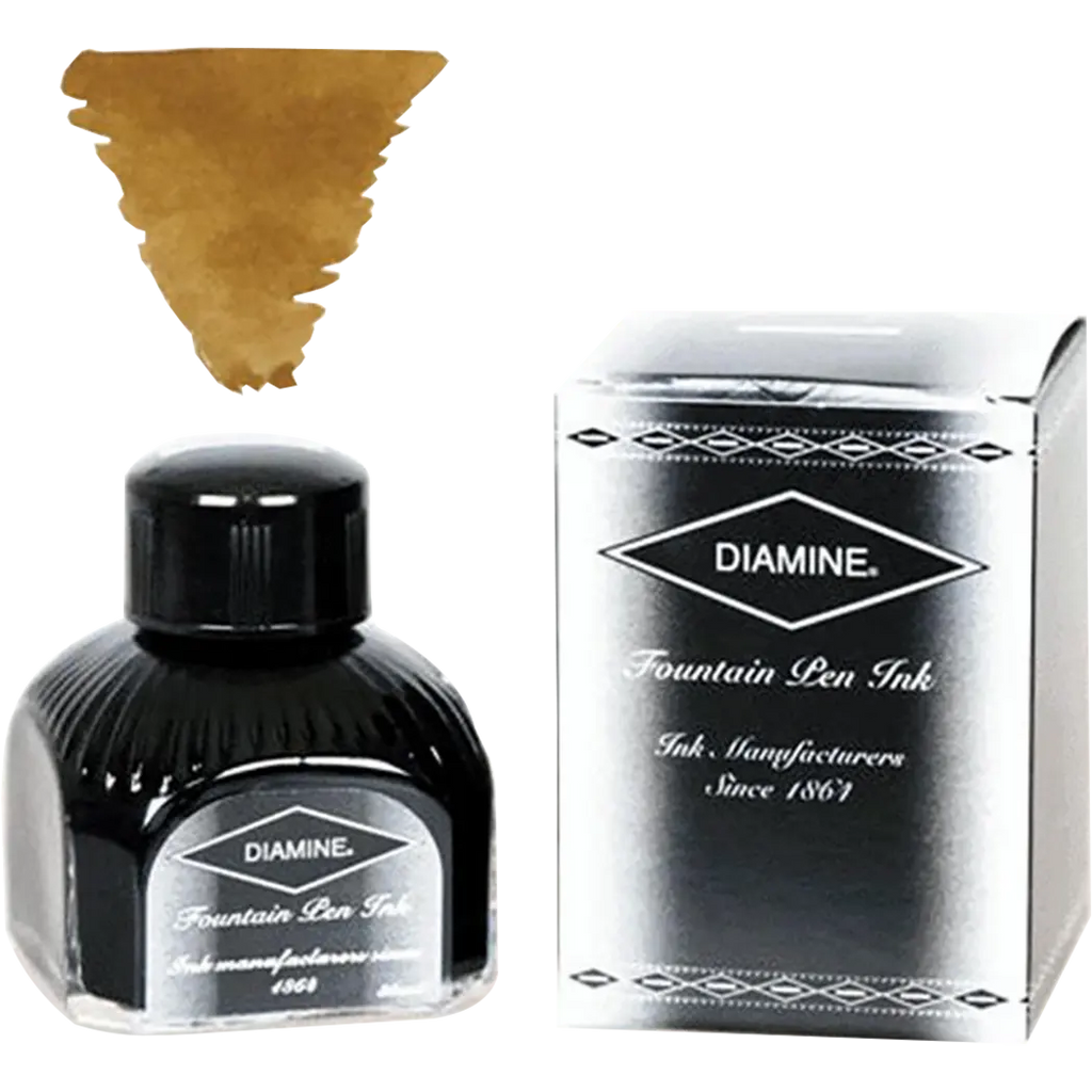 Diamine Golden Brown Ink Bottle - 80 ml-Pen Boutique Ltd