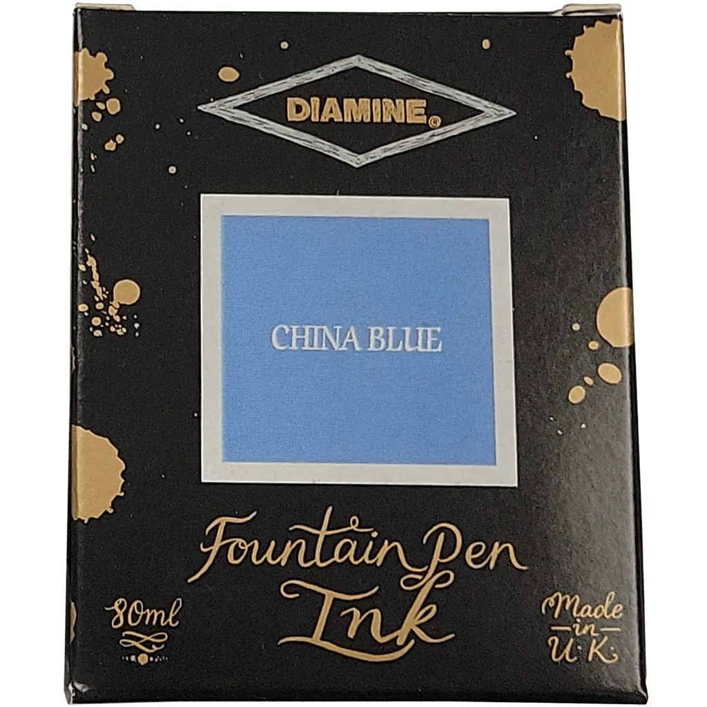 Diamine Ink Bottle - China Blue - 80 ml-Pen Boutique Ltd