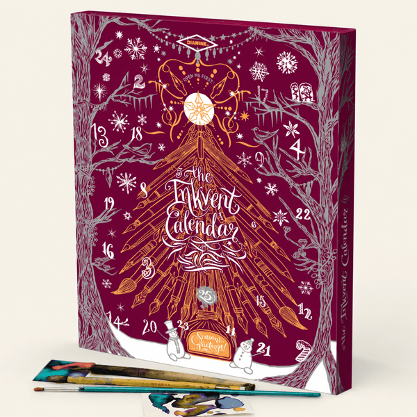 Diamine Inkvent Inks 2026 Calendar Burgundy Edition | 25 Exclusive
