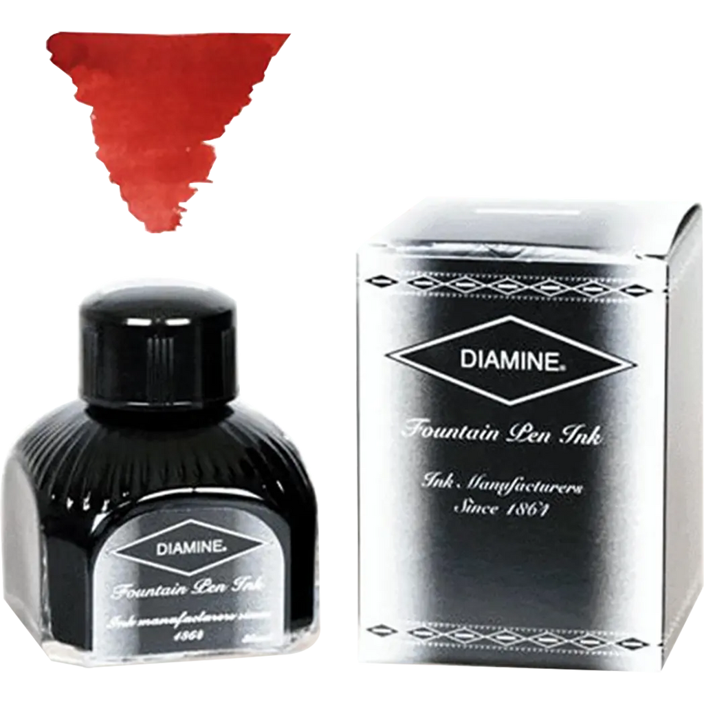 Diamine Monaco Red Ink Bottle - 80 ml-Pen Boutique Ltd