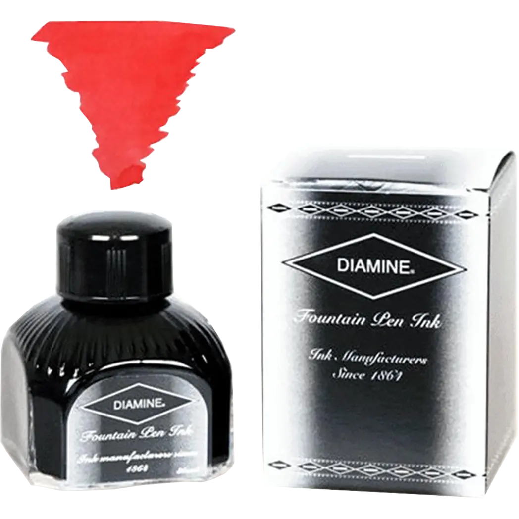 Diamine Passion Red Ink Bottle - 80 ml-Pen Boutique Ltd