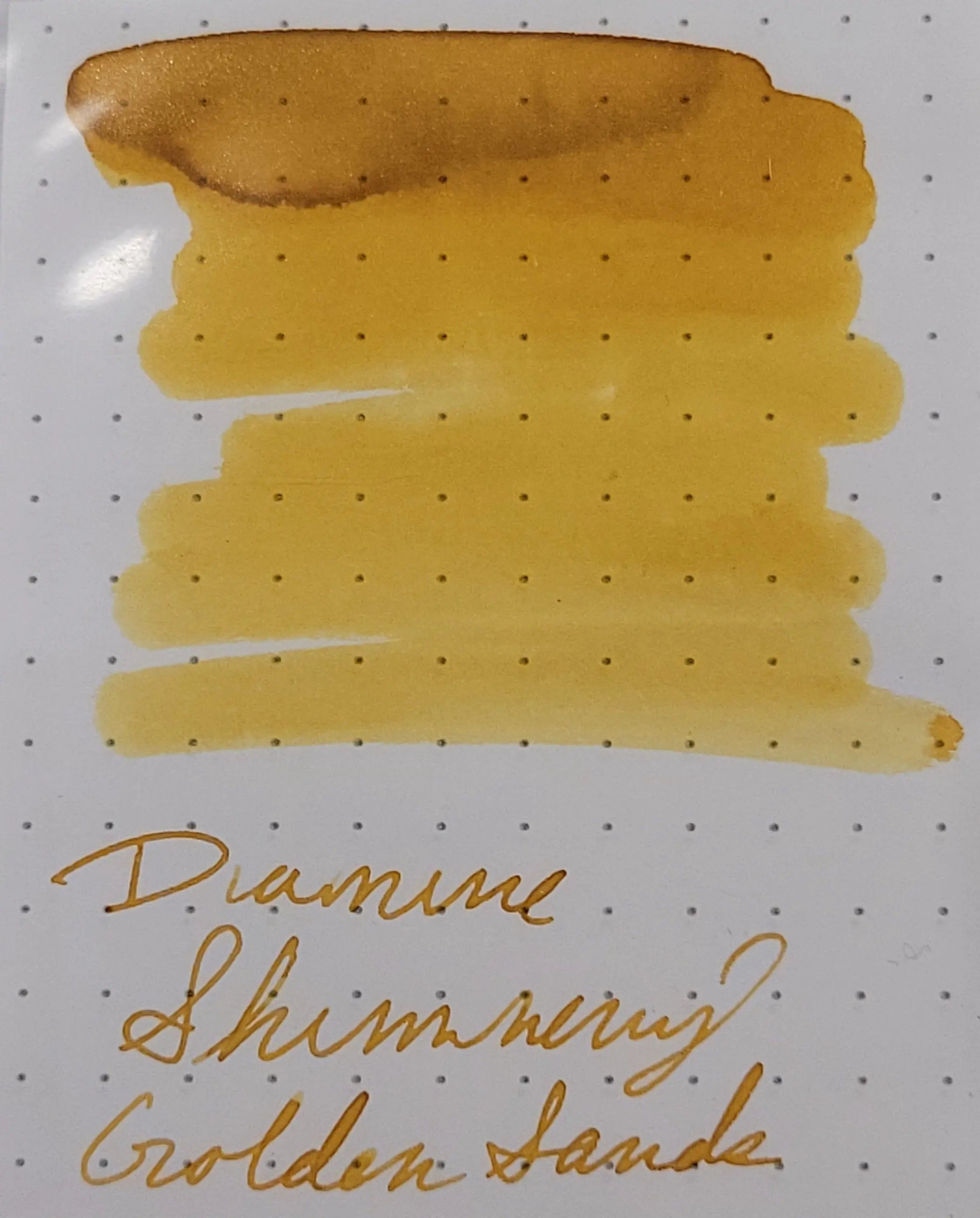 Diamine Shimmer Ink 50 ml Golden Sands - Gold shimmer-Pen Boutique Ltd
