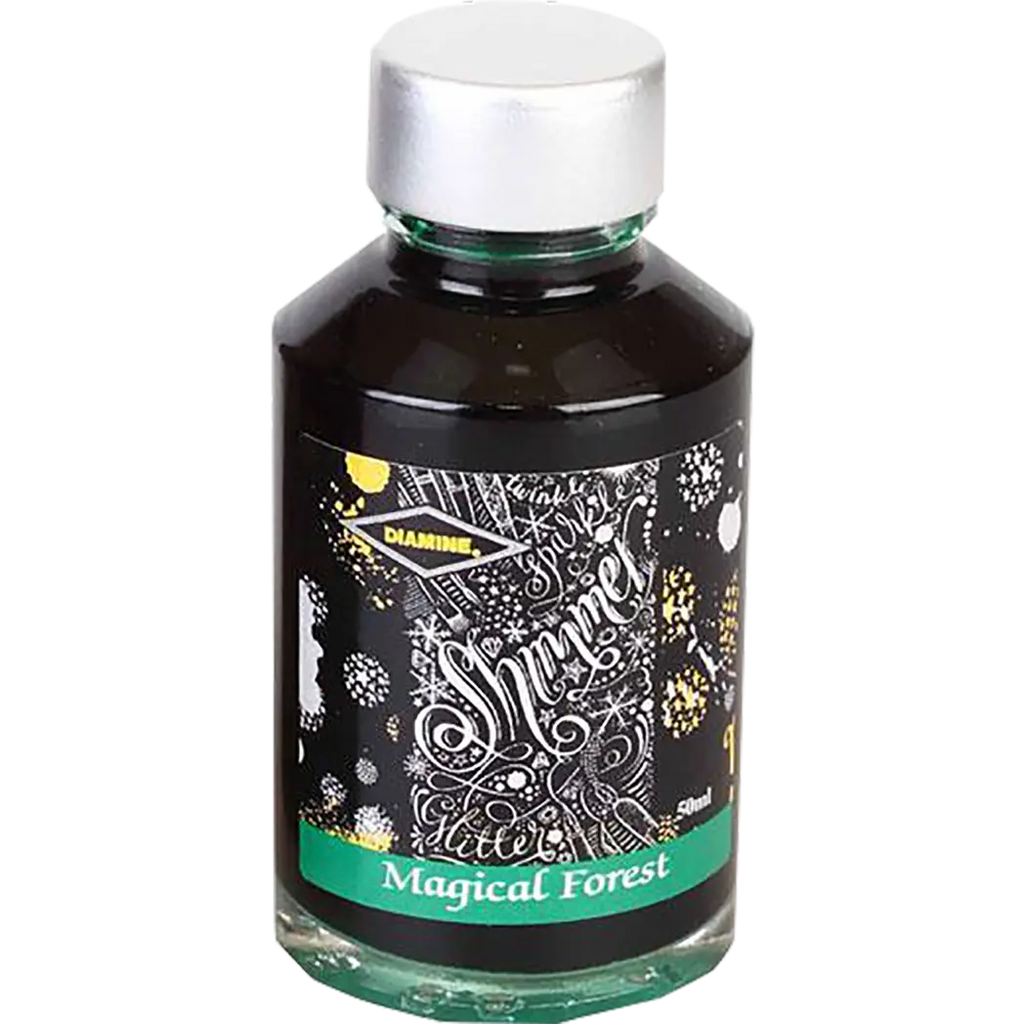 Diamine Shimmer Ink 50 ml Magical Forest - Silver shimmer-Pen Boutique Ltd