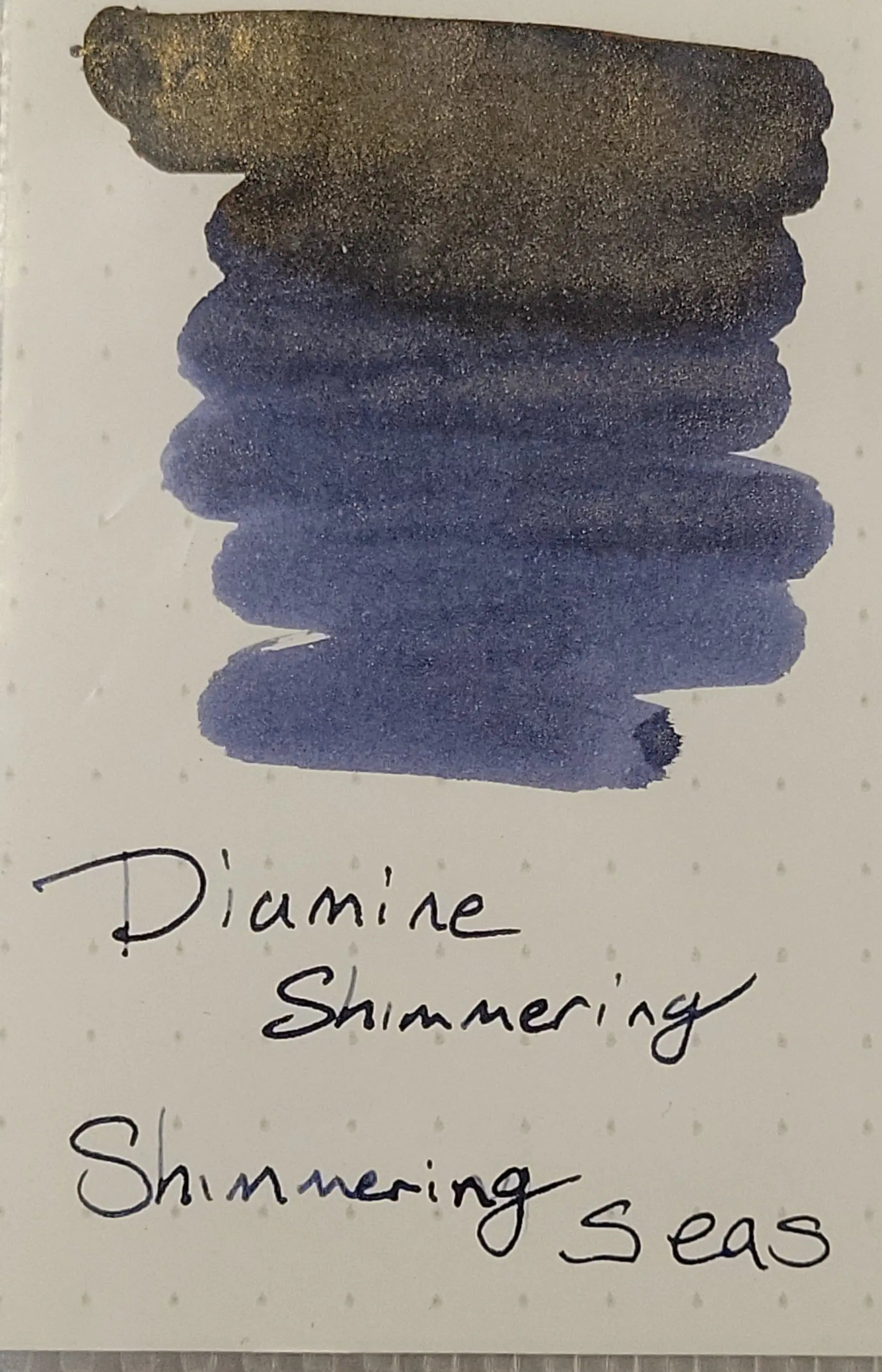 Diamine Shimmer Ink 50 ml Shimmering Seas - Gold shimmer-Pen Boutique Ltd
