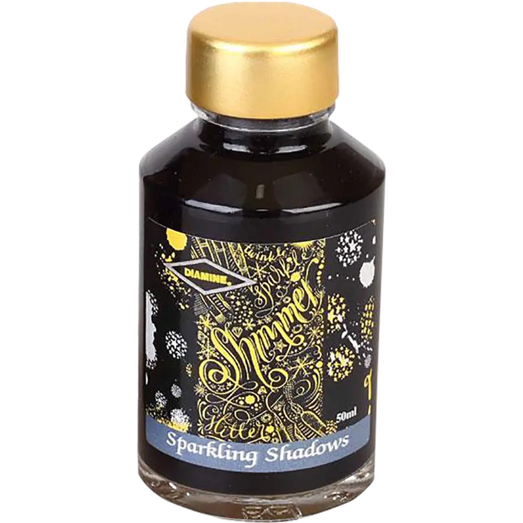 Diamine Shimmer Ink 50 ml Sparkling Shadows - Gold shimmer-Pen Boutique Ltd