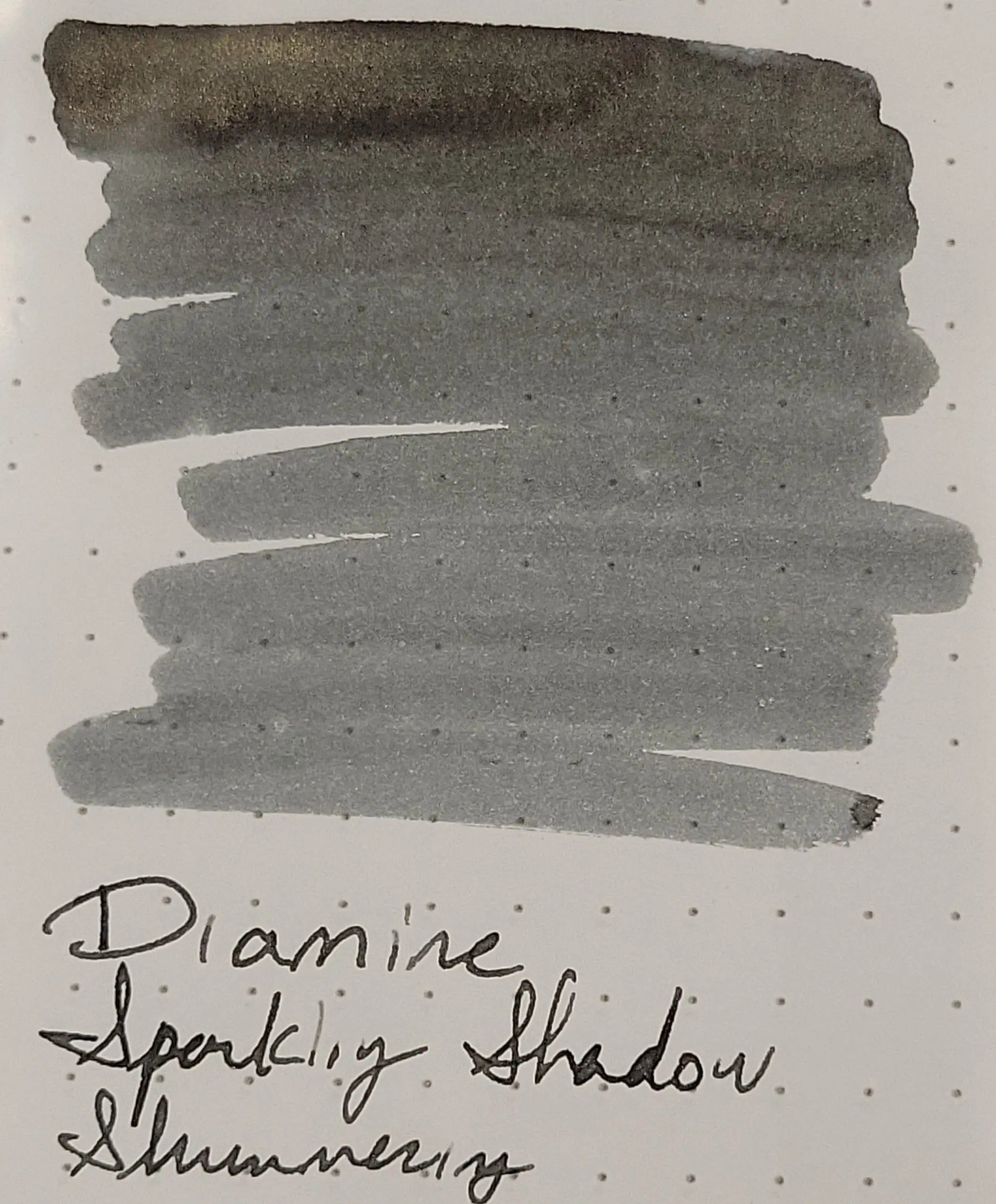 Diamine Shimmer Ink 50 ml Sparkling Shadows - Gold shimmer-Pen Boutique Ltd
