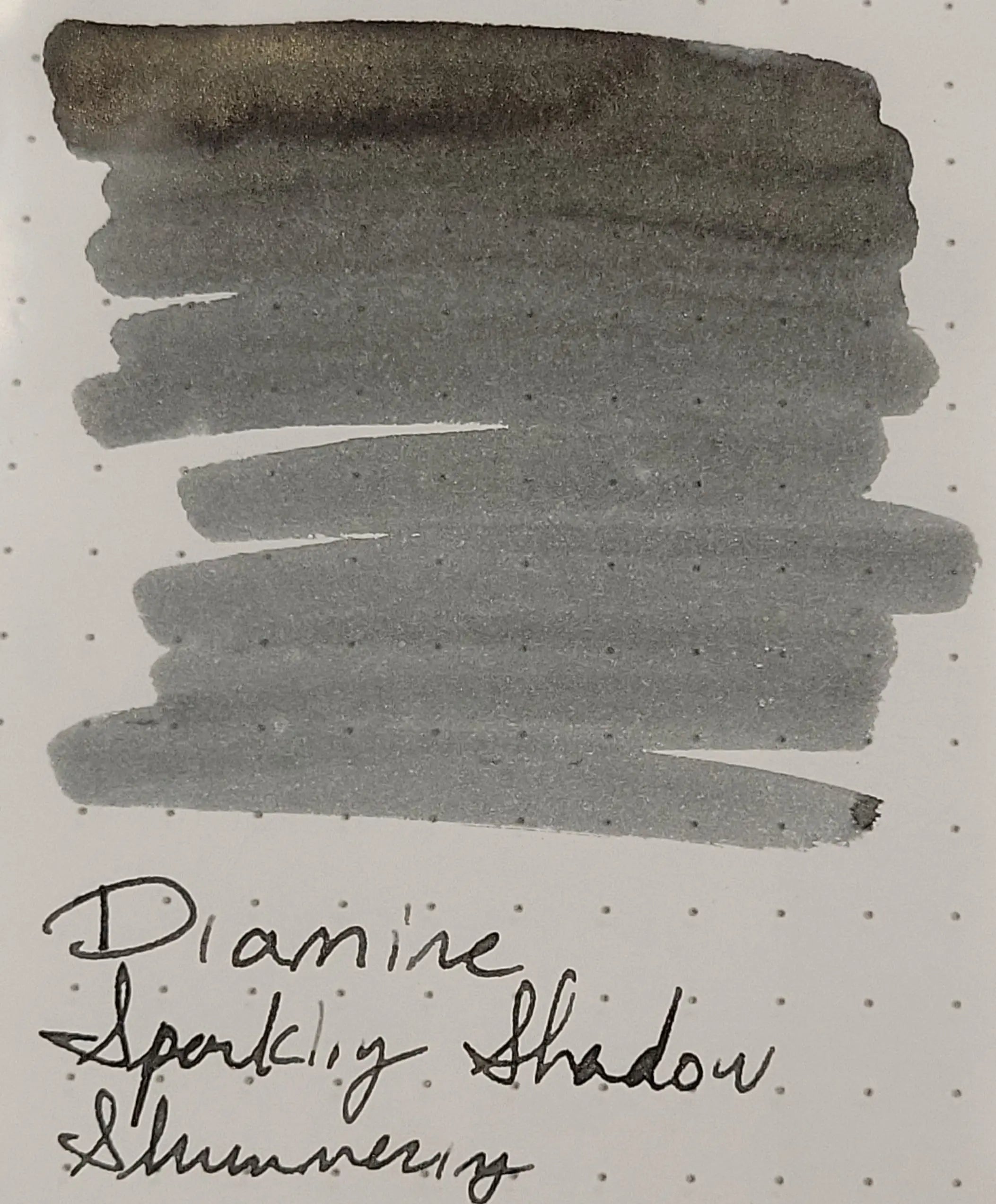 Diamine Shimmer Ink 50 ml Sparkling Shadows - Gold shimmer - Pen ...