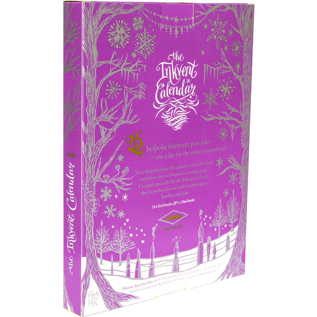 Diamine InkVent Inks - 2023 Winter - Calendar ( Purple Edition )-Pen Boutique Ltd