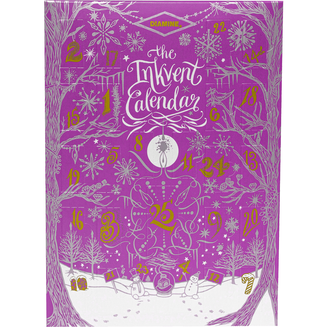 Diamine InkVent Inks - 2023 Winter - Calendar ( Purple Edition )-Pen Boutique Ltd