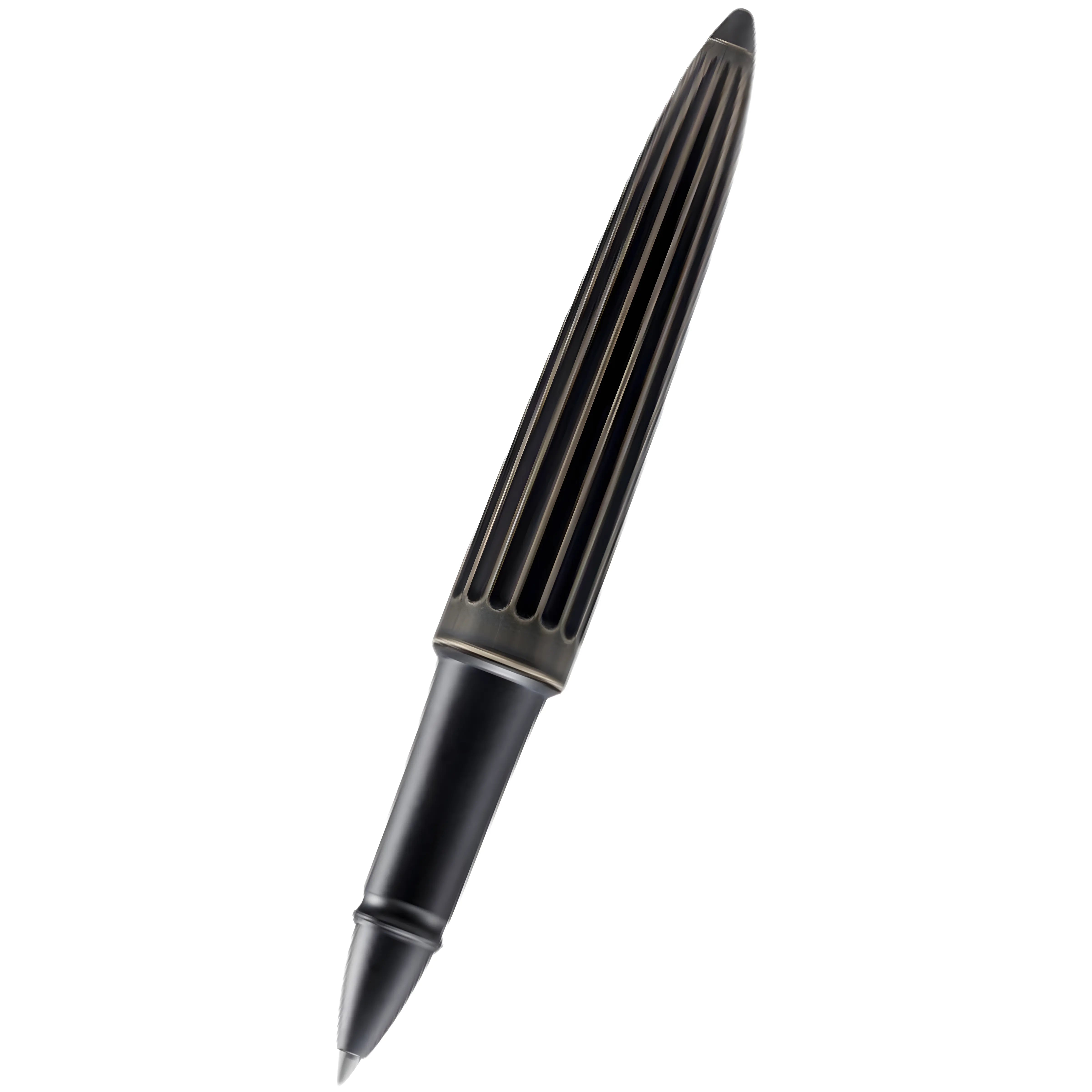Diplomat Aero Stripes Rollerball Pen - Oxyd Brass Diplomat Pen