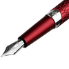 Diplomat Cobra Fountain Pen – Burgundy Red Guilloche-Pen Boutique Ltd