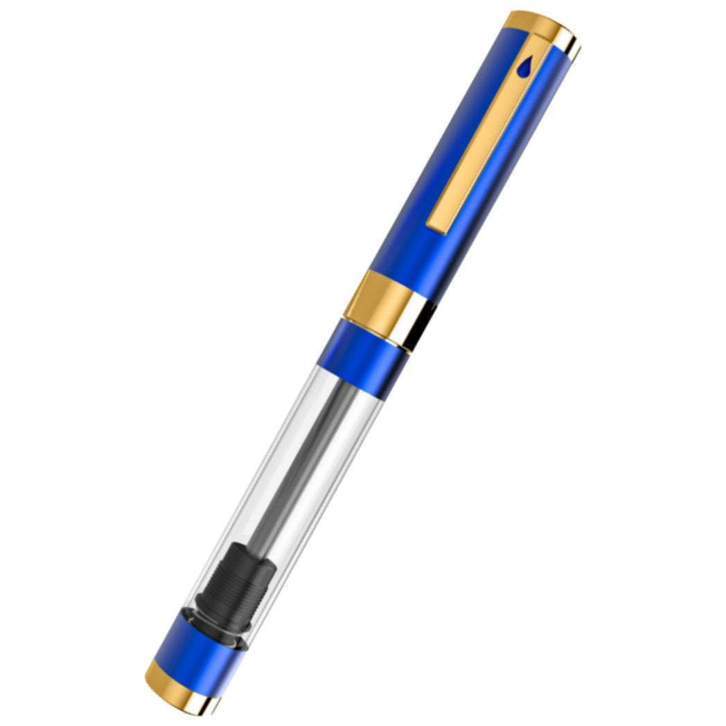 Diplomat Nexus Demo Fountain Pen - Blue - Gold Trim - 14K (Limited Edition)-Pen Boutique Ltd