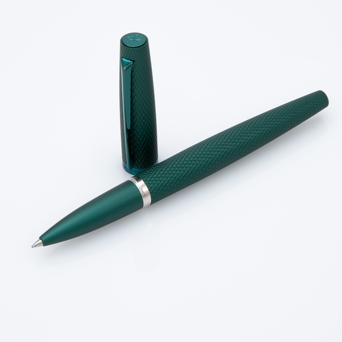 Diplomat Viper Rollerball Pen - Green Quilloche-Pen Boutique Ltd
