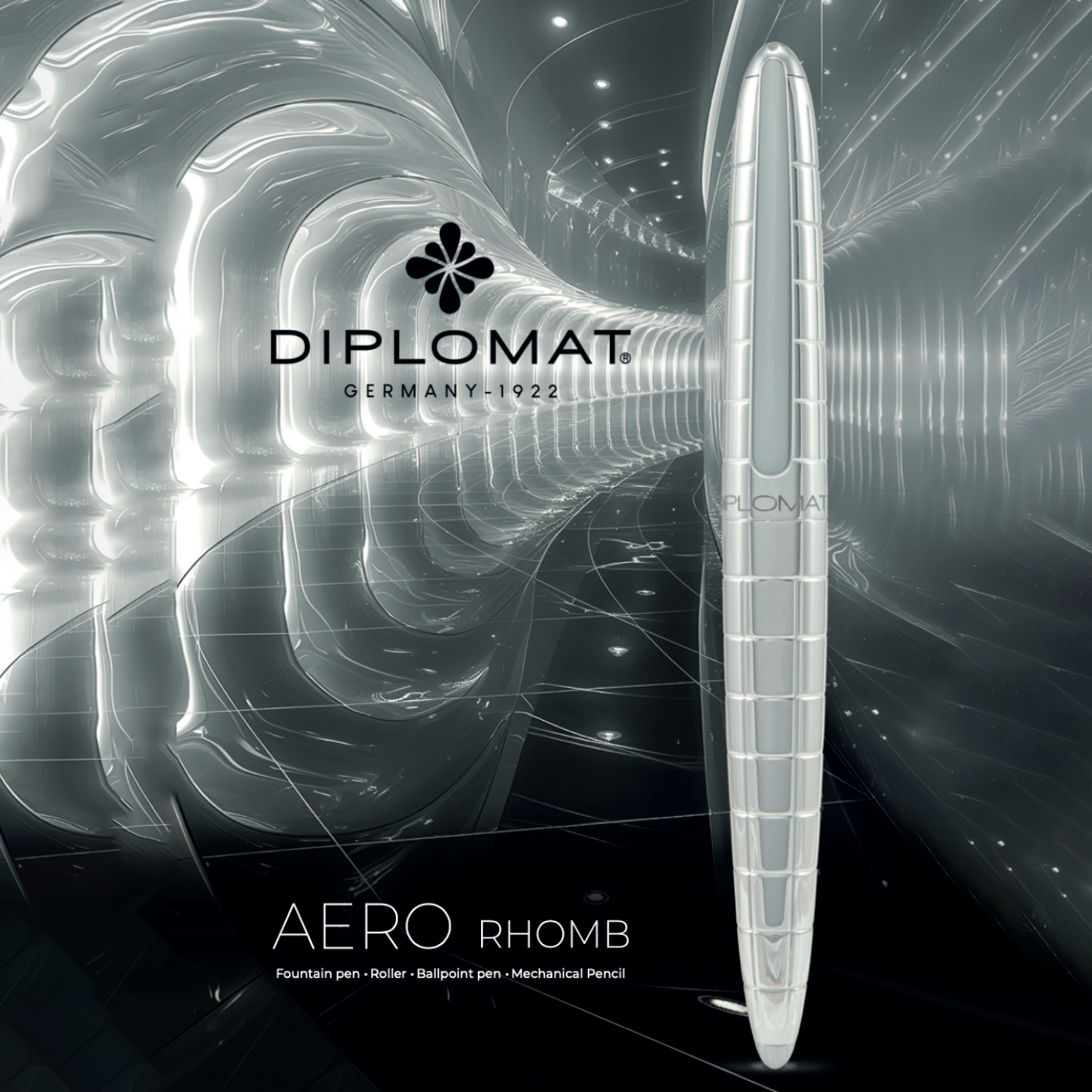 Diplomat Aero Fountain Pen - Rhomb - 14K Nib-Pen Boutique Ltd