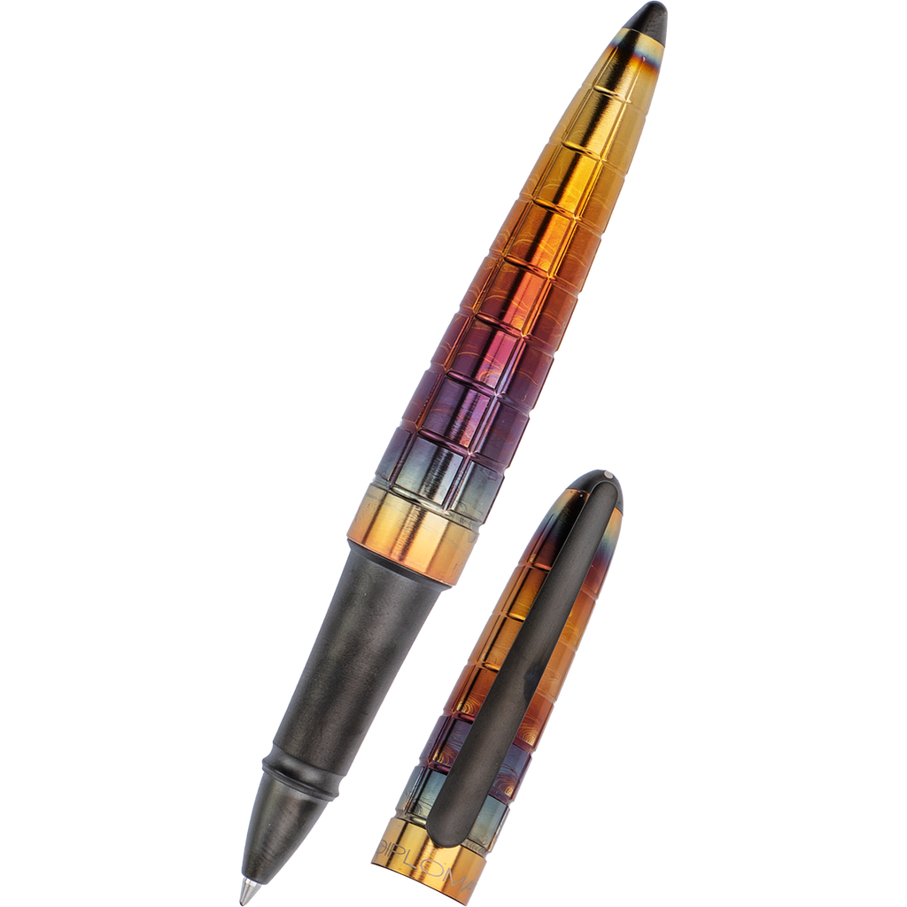 Diplomat Aero Rollerball Pen - Rhomb Flame - Pen Boutique Ltd