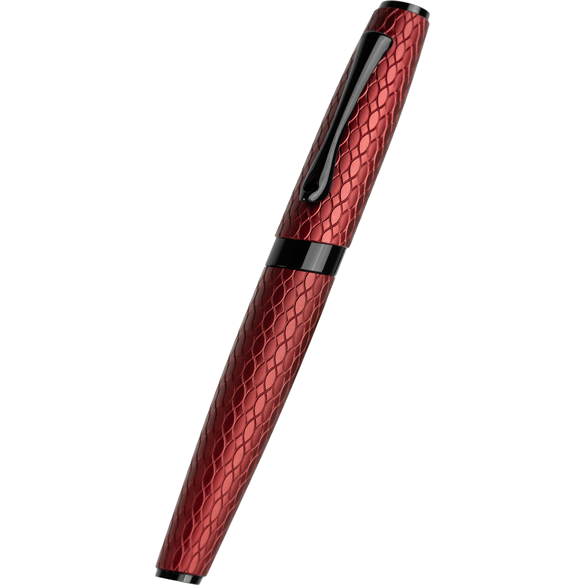 Diplomat Cobra Fountain Pen – Burgundy Red Guilloche-Pen Boutique Ltd