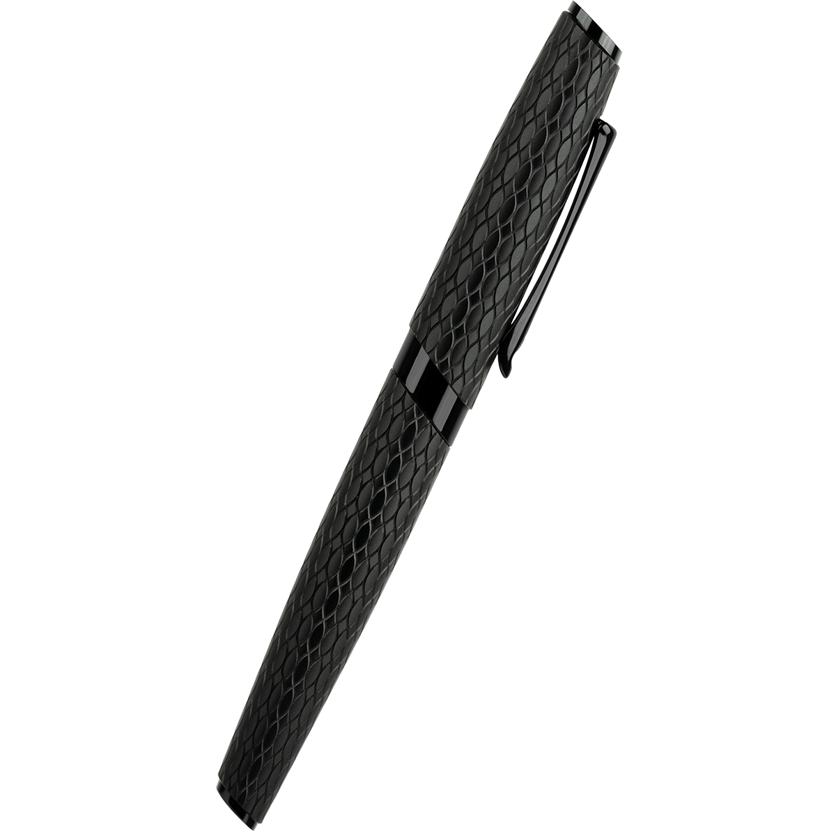 Diplomat Cobra Fountain Pen – Matte Black Guilloché-Pen Boutique Ltd