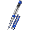 Diplomat Nexus Demo Fountain Pen - Blue - Chrome Trim (Limited Edition)-Pen Boutique Ltd