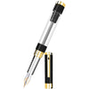 Diplomat Nexus Fountain Pen - Black - Gold Trim - 14K-Pen Boutique Ltd