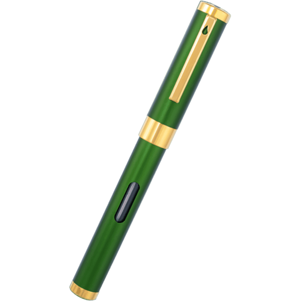 Diplomat Nexus Fountain Pen - Green - Gold Trim - 14K-Pen Boutique Ltd