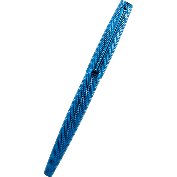 Penna Roller DIPLOMAT Aero | Azzurro | Alluminio Anodizzato | Punta Fine | Custodia Metallo Inclusa