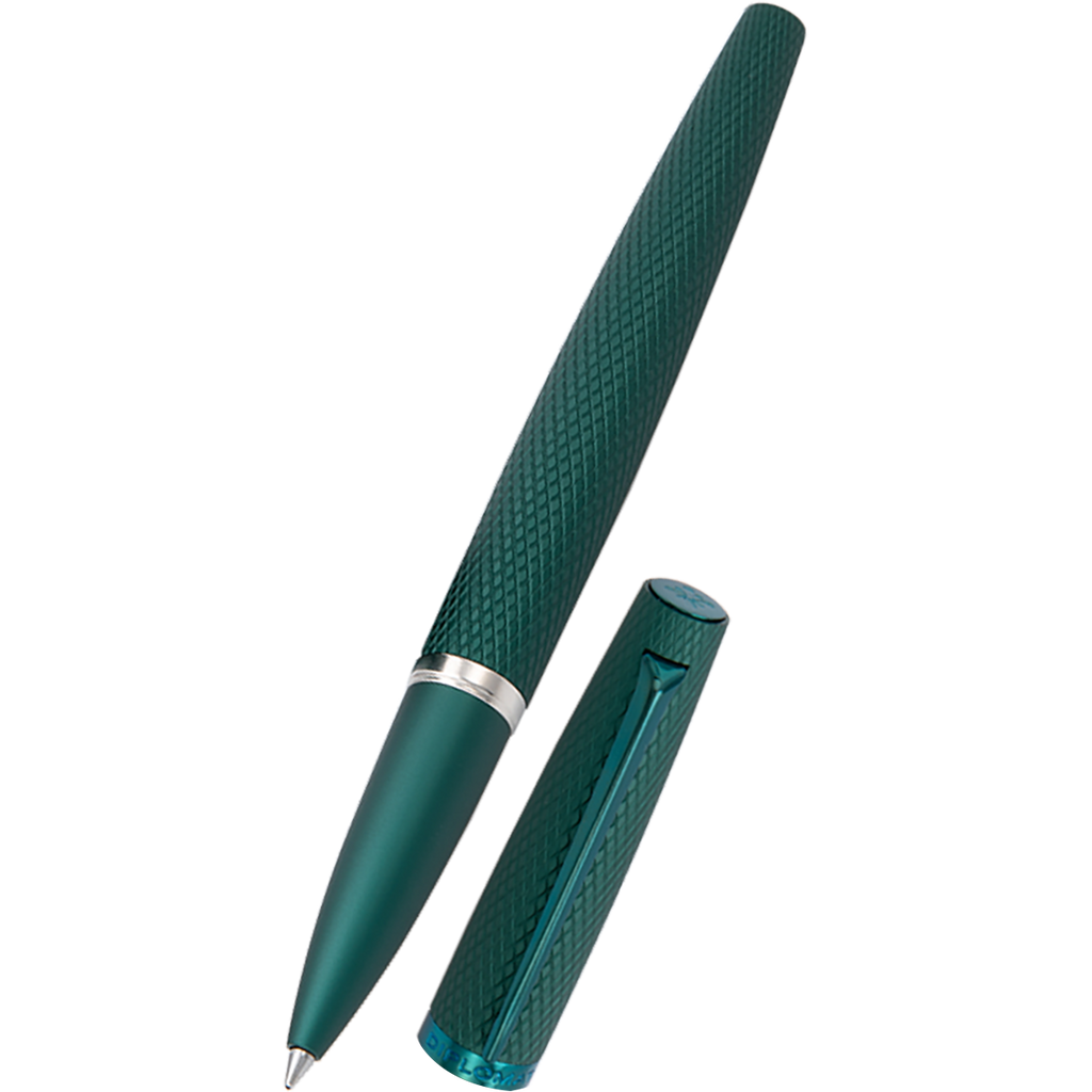 Diplomat Viper Rollerball Pen - Green Quilloche-Pen Boutique Ltd