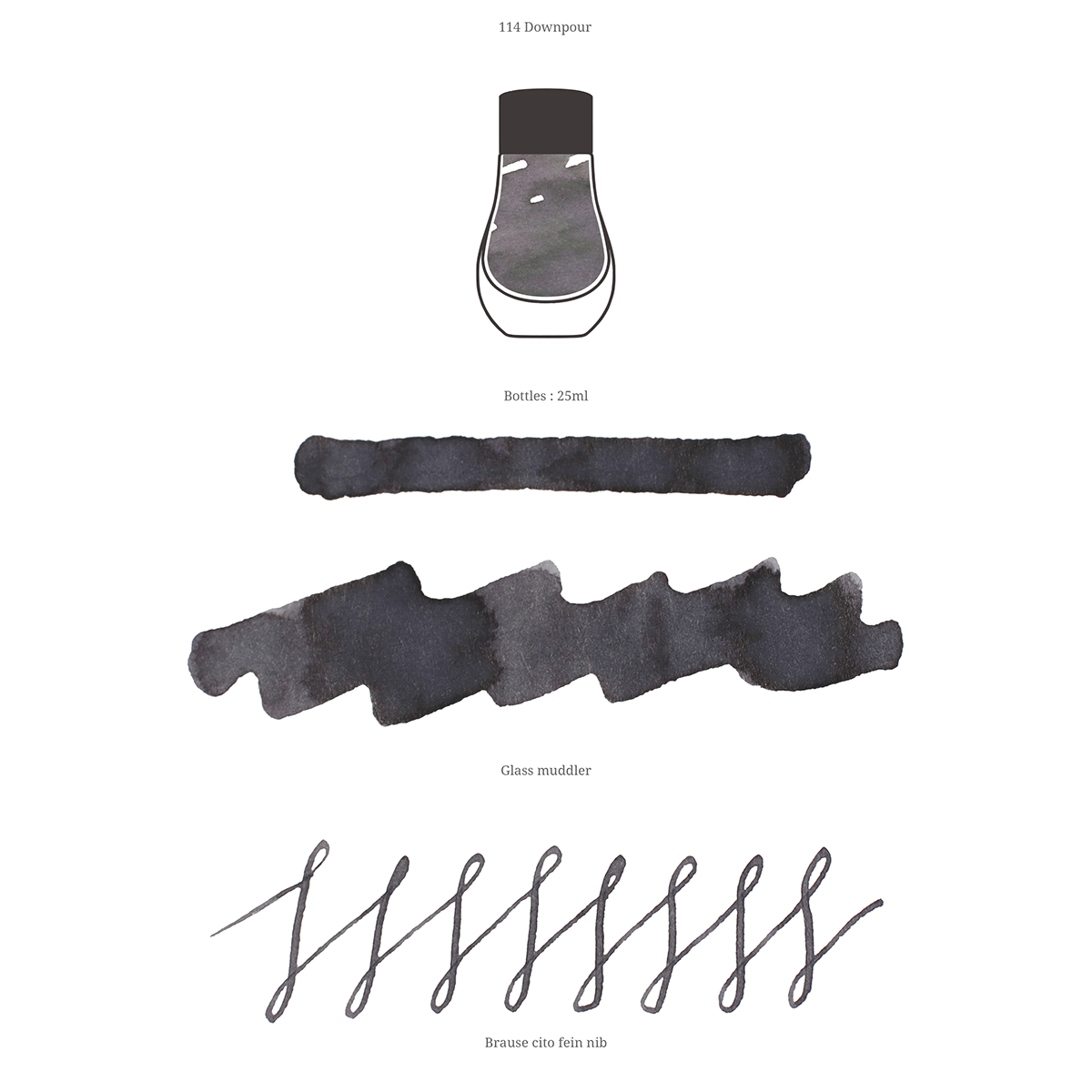 Dominant Industry Standard Ink - Downpour - 25ml-Pen Boutique Ltd