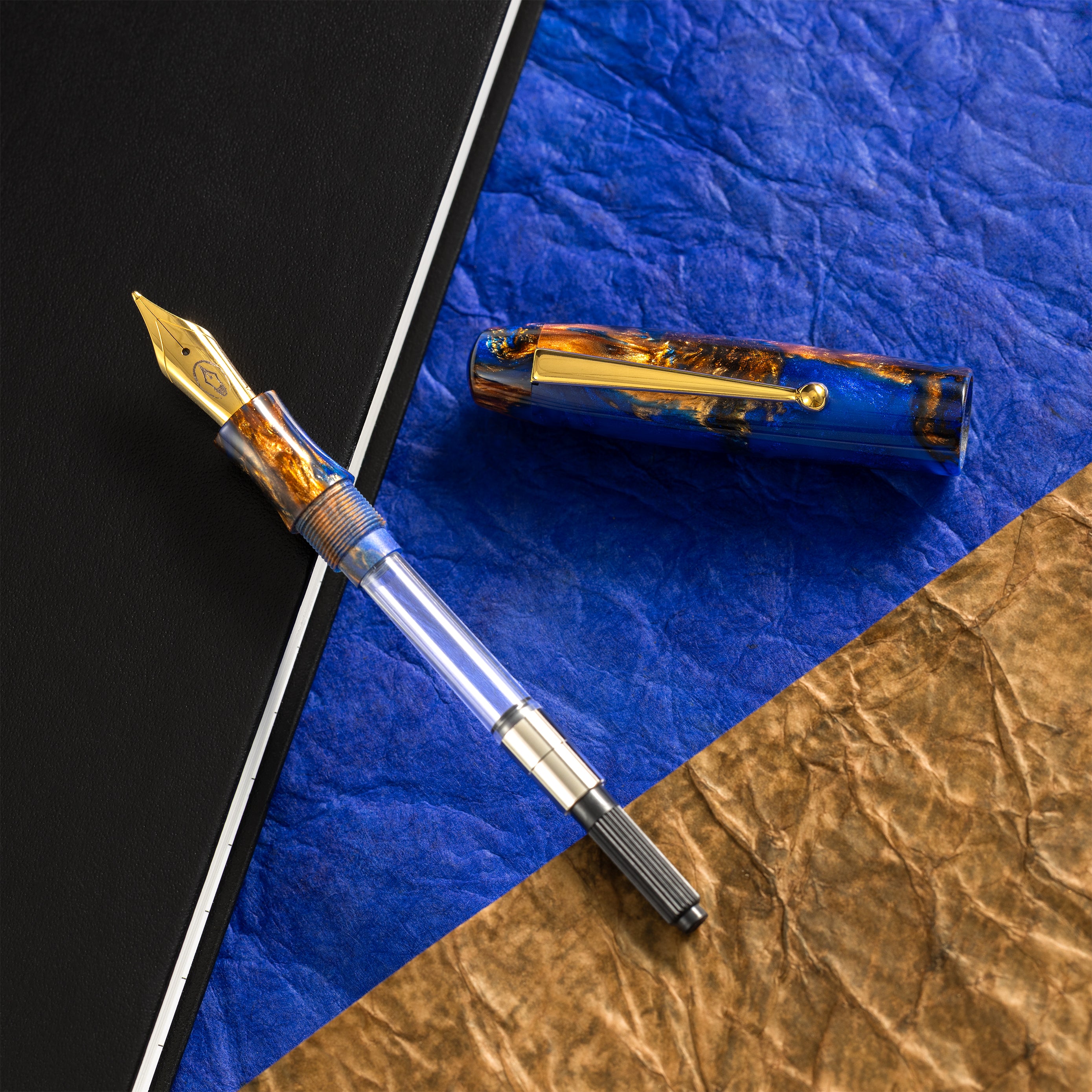 Edison x Pen Boutique Midnight Ember Collier Fouintain pen ( LIMITED EDITION)-Pen Boutique Ltd