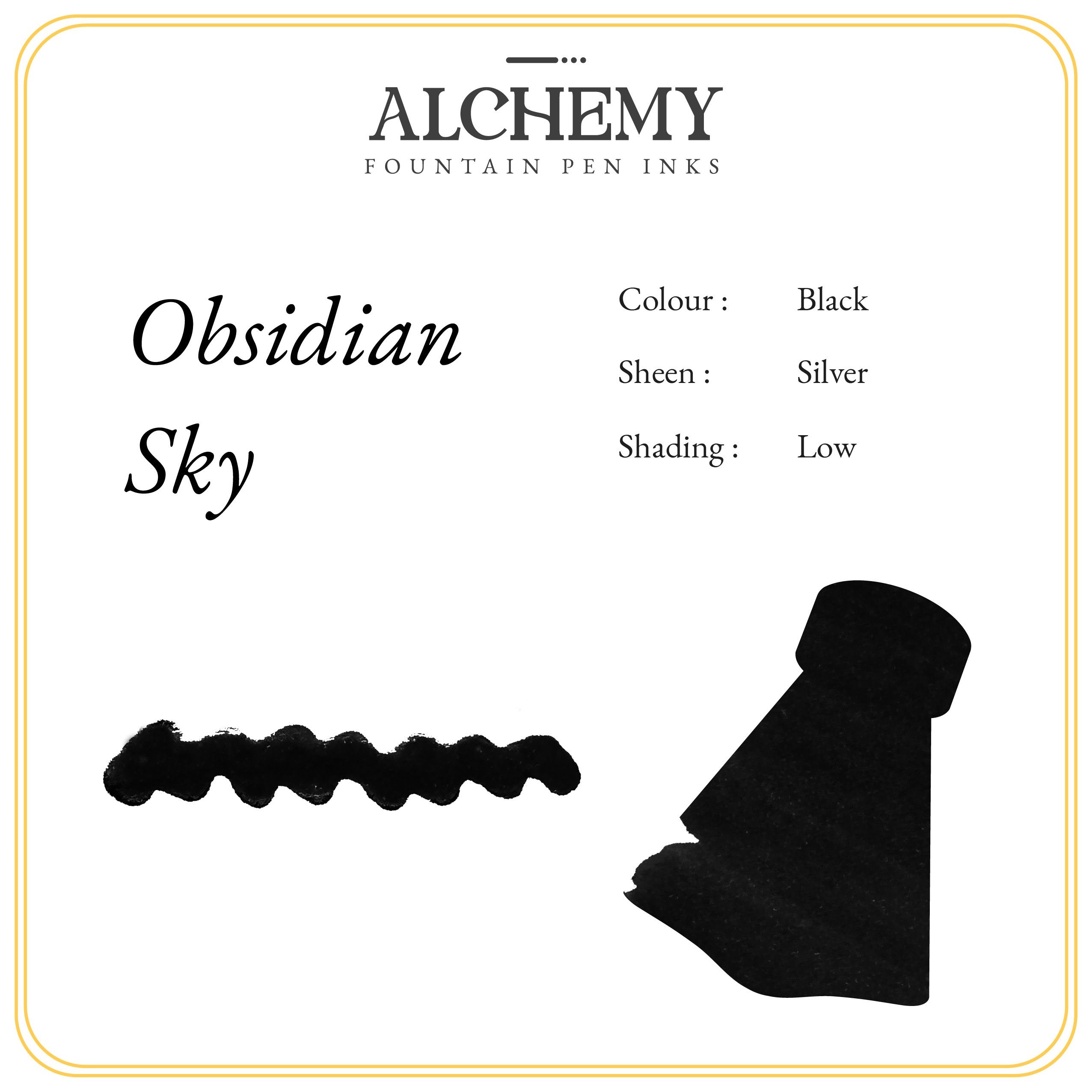 Endless Alchemy Ink - Shading & Sheening Obsidian Sky-Pen Boutique Ltd