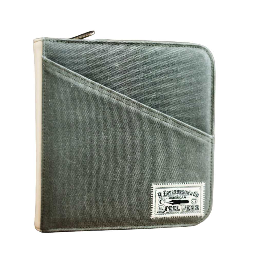 Esterbrook 20pc Zipper Pen Case - Army Green-Pen Boutique Ltd
