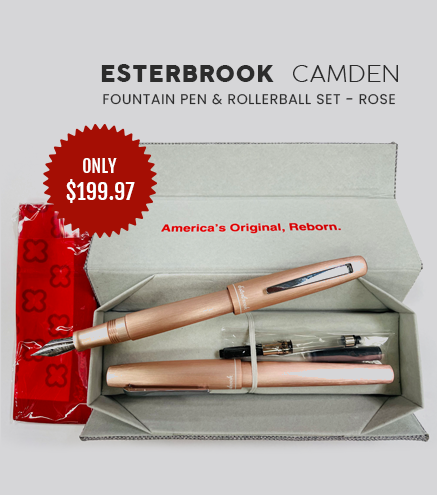 Esterbrook Camden Fountain Pen & Rollerball SET - Rose