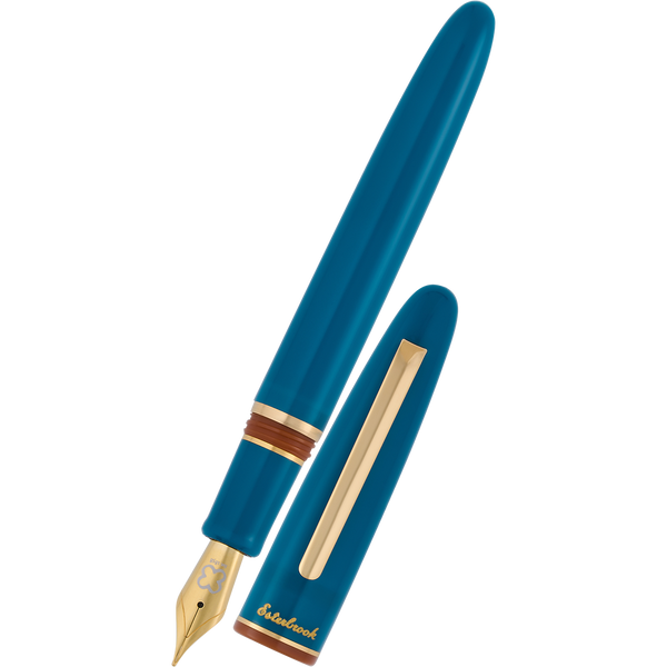 Esterbrook Estie Piston Filler Fountain Pen - Back to the Lands Funky Lake - Gold Trim (Seasonal)-Pen Boutique Ltd