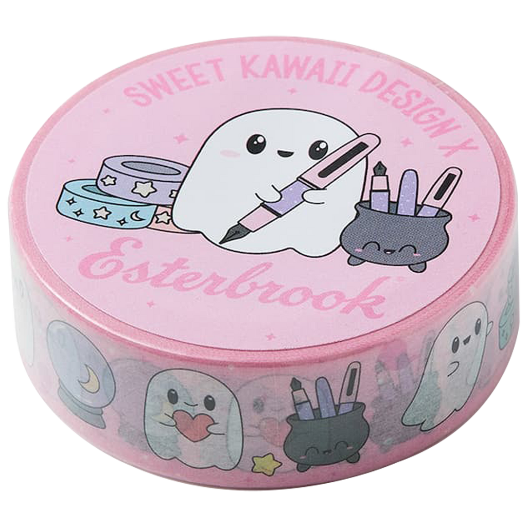 Esterbrook - Little Boo Thing Washi Tape - Pink-Pen Boutique Ltd