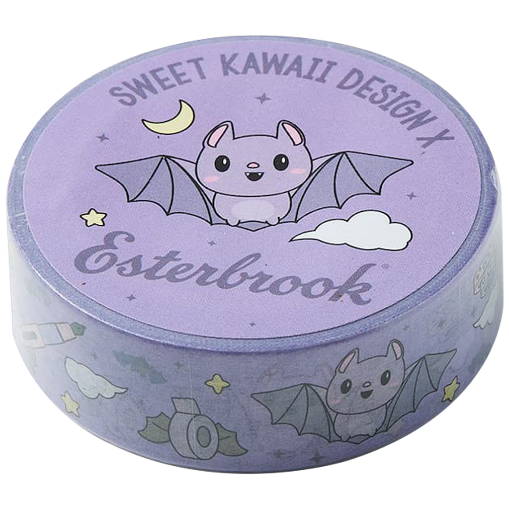 Esterbrook - Simply Batty Washi Tape - Purple-Pen Boutique Ltd