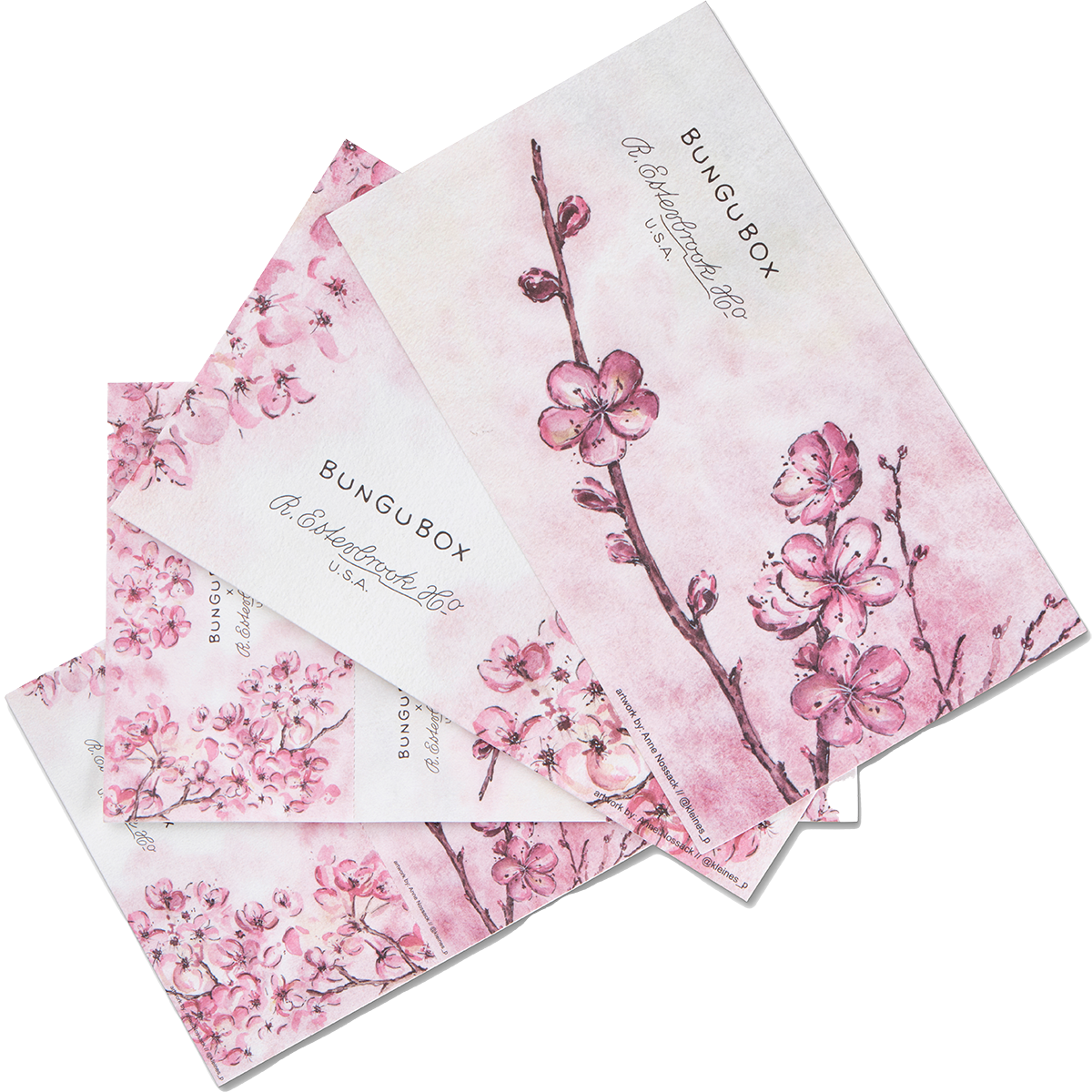 Esterbrook x BUNGUBOX Blotter Paper - Kachofugetsu Cherry Blossom-Pen Boutique Ltd