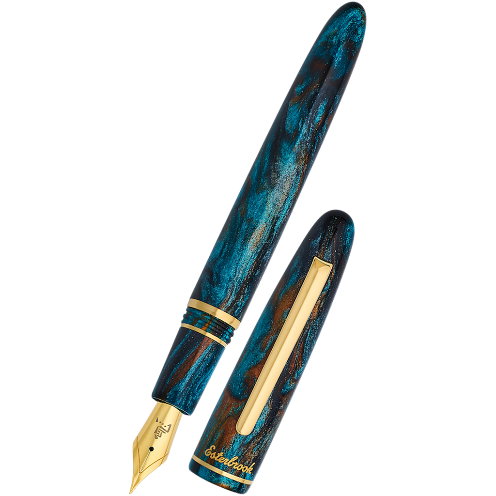 Esterbrook x BUNGUBOX Estie Fountain Pen - The Kachofugetsu Kingfisher-Pen Boutique Ltd