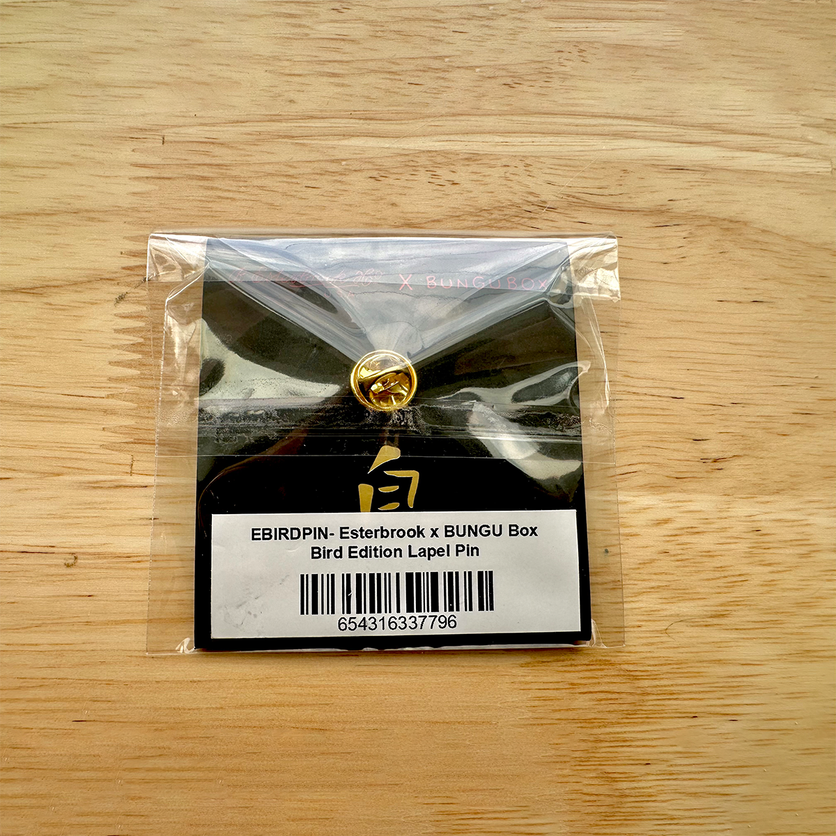 Esterbrook x BUNGUBOX Lapel Pin - The Kachofugetsu Kingfisher-Pen Boutique Ltd