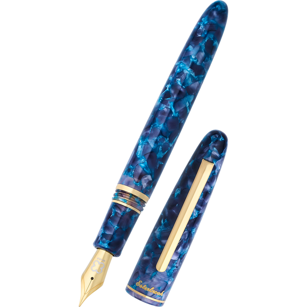 Platignum Tixx Non-Refillable Plastic Fountain Pens - Blue Ink - Non