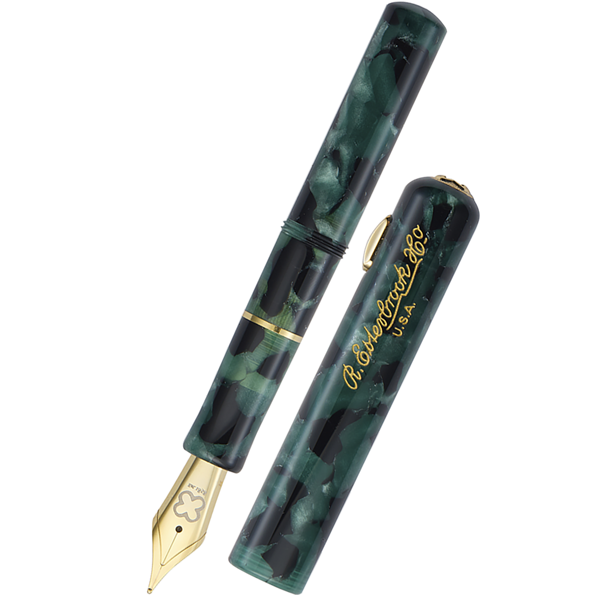 Esterbrook Niblet Fountain Pen - Evergreen - Gold Trim
