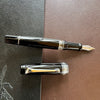 On Sale: Aurora Optima Fountain Pen - Black - Chrome Trim-Pen Boutique Ltd