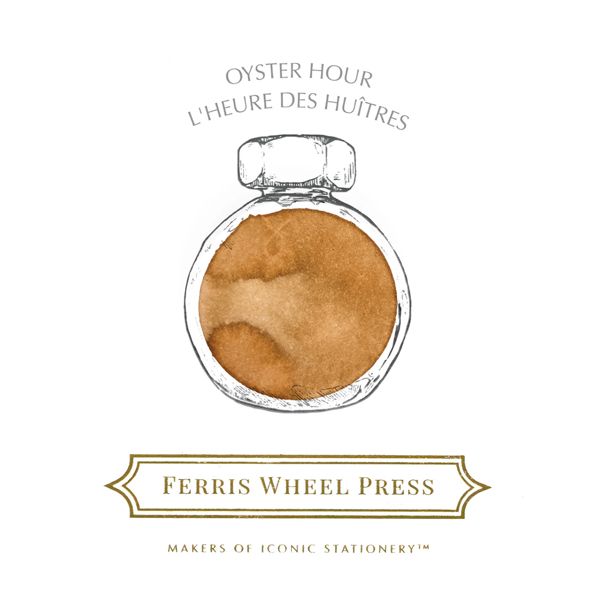 Ferris Wheel Press Ink Bottle - Oyster Hour - 38ml-Pen Boutique Ltd