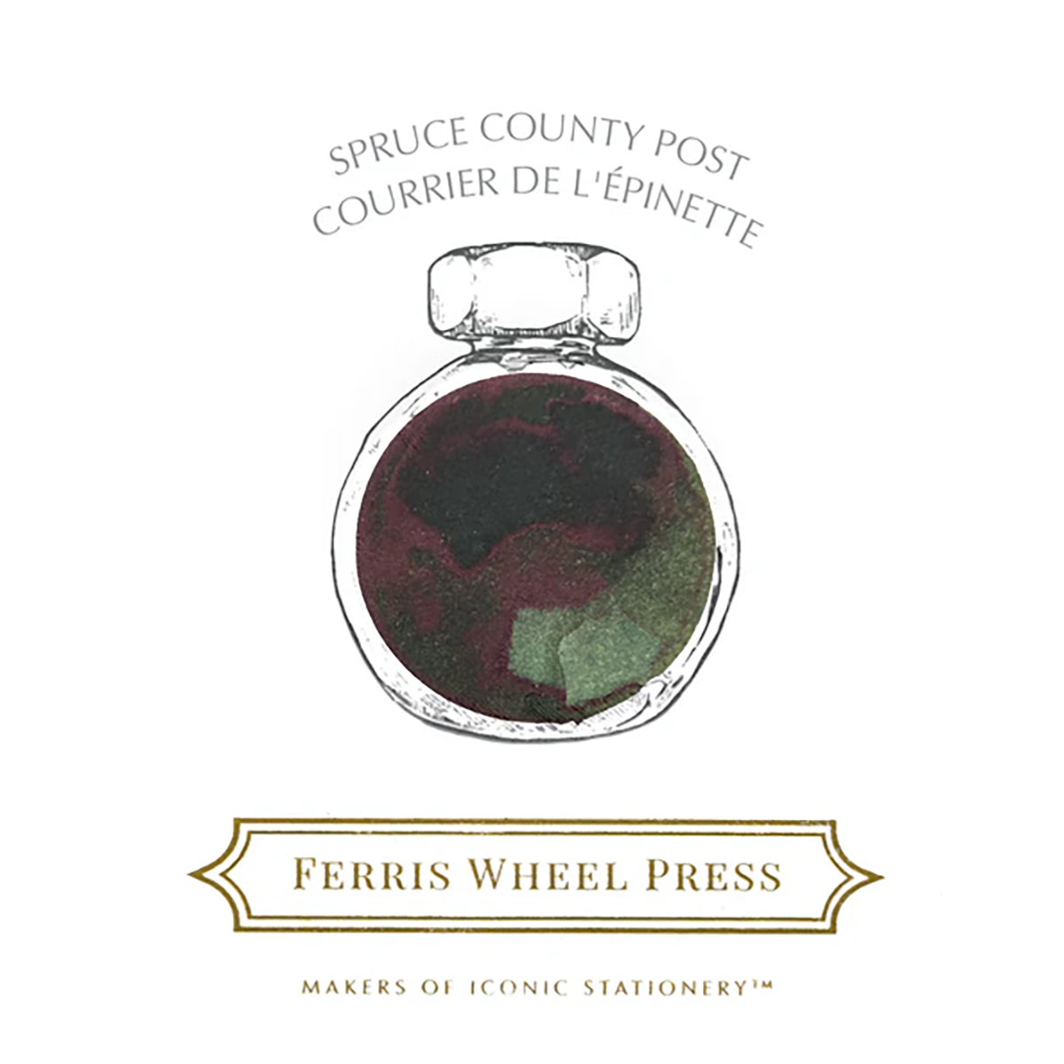 Ferris Wheel Press Ink Bottle - Spruce County Post - 38ml-Pen Boutique Ltd