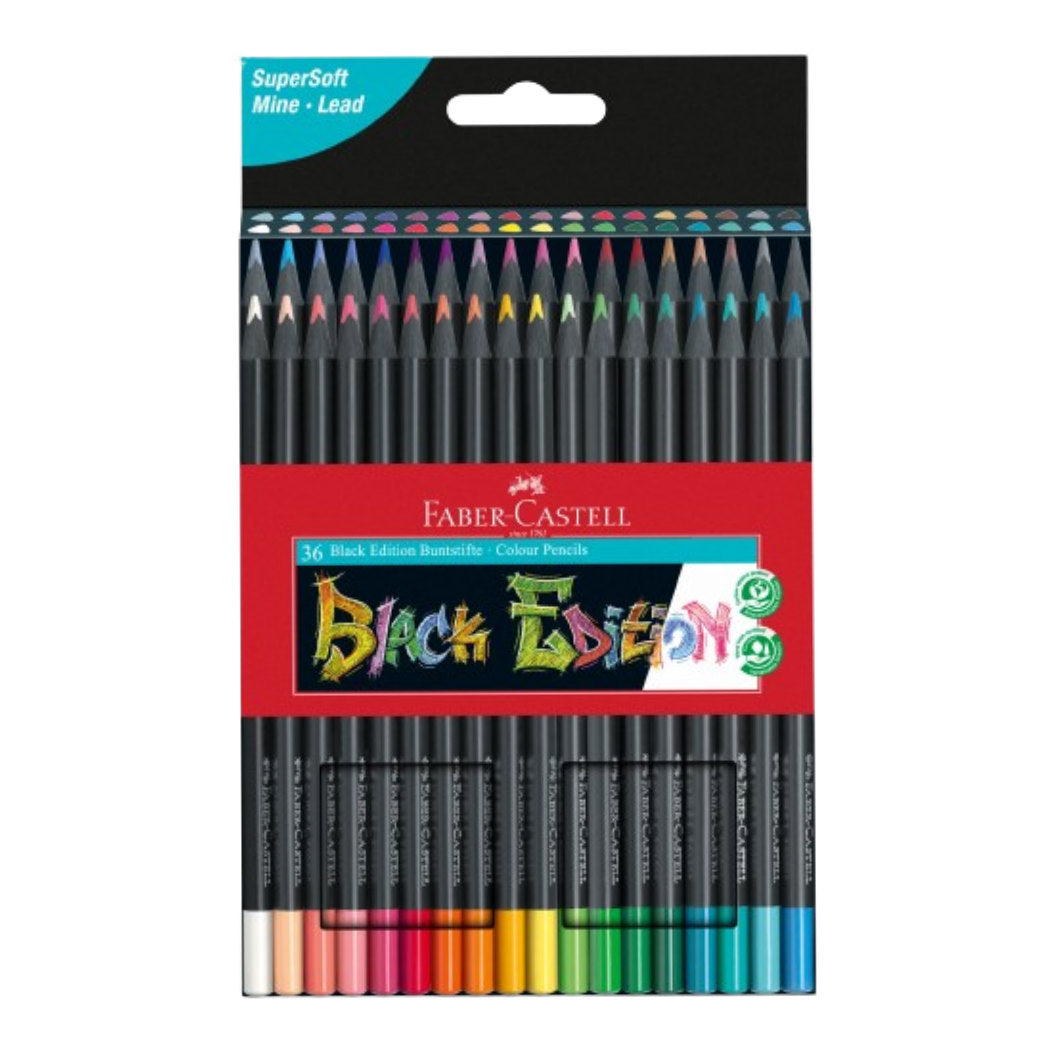 Faber-Castell Colored Pencils - Black Edition - 36 ct - Pen