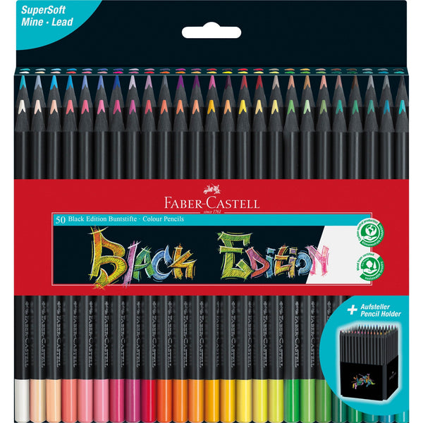 Faber-Castell Colored Pencils - Black Edition - 50 ct-Pen Boutique Ltd