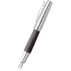 Faber-Castell Design E-Motion Fountain Pen - Pear Wood - Black-Pen Boutique Ltd