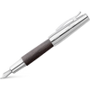 Faber-Castell Design E-Motion Fountain Pen - Pear Wood - Black-Pen Boutique Ltd