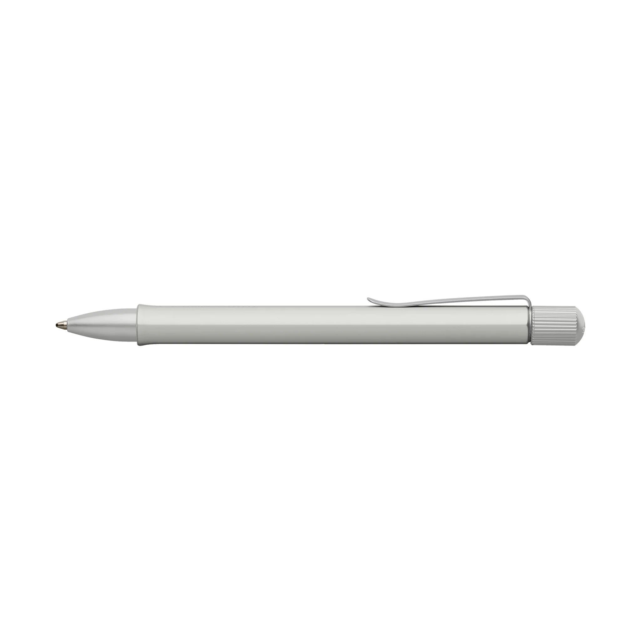Faber-Castell Hexo Ballpoint Pen - Matte Silver-Pen Boutique Ltd